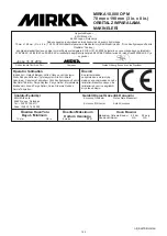 Предварительный просмотр 145 страницы MIRKA MR-38CV Operating Instructions Manual