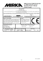 Предварительный просмотр 159 страницы MIRKA MR-38CV Operating Instructions Manual