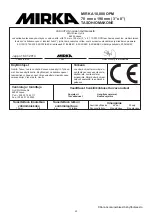 Preview for 43 page of MIRKA OS 383CV Manual