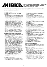 Предварительный просмотр 48 страницы MIRKA ROP2-312NV Operating Instructions Manual