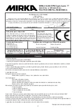 Предварительный просмотр 92 страницы MIRKA ROP2-312NV Operating Instructions Manual