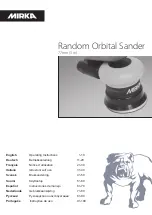 MIRKA ROS 325 Operating Instructions Manual preview