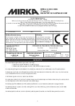 Предварительный просмотр 13 страницы MIRKA ROS 325 Operating Instructions Manual