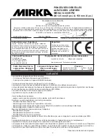 Preview for 20 page of MIRKA ros650cv Operating Instructions Manual