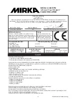 Preview for 44 page of MIRKA ros650cv Operating Instructions Manual