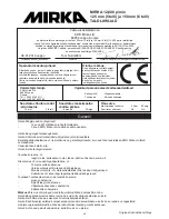 Preview for 100 page of MIRKA ros650cv Operating Instructions Manual