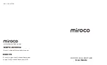 Preview for 1 page of Miroco MI-MF001 User Manual