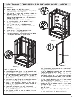 Предварительный просмотр 2 страницы Mirolin BELAIRE BA54L/R Installation Instructions And Owner'S Manual