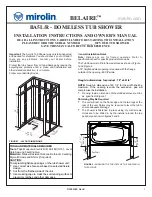 Mirolin BELAIRE BA5L/R Installation Instructions And Owner'S Manual preview