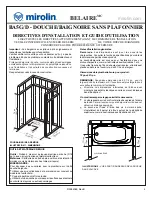 Предварительный просмотр 4 страницы Mirolin BELAIRE BA5L/R Installation Instructions And Owner'S Manual