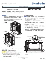 Mirolin Parker PT516L/R Installation Manual preview