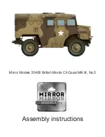 Mirror Models 35400 British Morris C8 Quad MK.III No.5 Assembly Instructions Manual preview