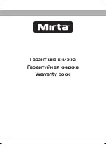 Предварительный просмотр 25 страницы Mirta BHF370 Operating Instructions Manual