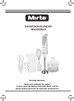 Preview for 17 page of Mirta BHM350BM Operating Instructions Manual