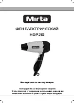 Preview for 12 page of Mirta HDP 210 Operating Instructions Manual