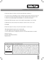 Предварительный просмотр 21 страницы Mirta HS-5110 Operating Instructions Manual