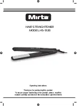 Preview for 13 page of Mirta HS-5120 Operating Instructions Manual