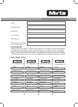 Preview for 40 page of Mirta HS-5120 Operating Instructions Manual