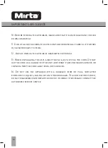 Preview for 16 page of Mirta HS-5122 Operating Instructions Manual