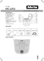 Предварительный просмотр 19 страницы Mirta MC-2212 Operating Instructions Manual