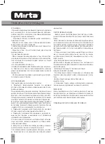 Предварительный просмотр 10 страницы Mirta MO-0145B Instruction Manual