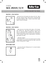 Предварительный просмотр 28 страницы Mirta SKE 210 MR Operating Instructions Manual