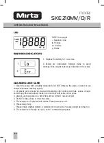 Предварительный просмотр 29 страницы Mirta SKE 210 MR Operating Instructions Manual