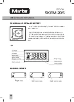 Предварительный просмотр 26 страницы Mirta SKEM 205 Operating Instructions Manual