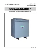 Preview for 1 page of Mirus AUTOTRANSLINEATOR Installation, Operation And Maintenance Manual