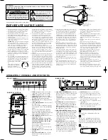 Preview for 2 page of Misakai MTV1301 Owner'S Manual