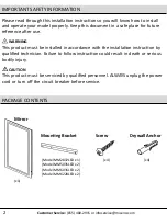 Preview for 2 page of miseno M6036LED User Manual