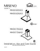 miseno MH00630AS Installation, Use And Care Manual preview