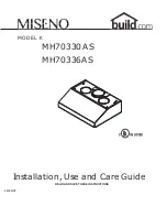 miseno MH70330AS Installation, Use And Care Manual preview