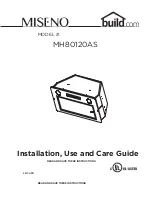 Предварительный просмотр 1 страницы miseno MH80120AS Installation, Use And Care Manual