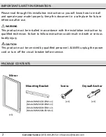 Preview for 2 page of miseno MM2432LEDM User Manual