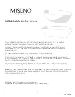 Preview for 1 page of miseno MNO series Installation Instructions Manual