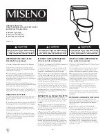 Preview for 1 page of miseno MNO120C Installation Instructions Manual