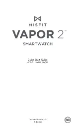 Misfit VAPOR 2 DW6B1 Quick Start Manual preview