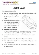 Preview for 1 page of mission abc ACCUHALER How To Use Manual