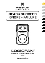 MISSION CONTROLS LOGiCFAN User Instructions preview