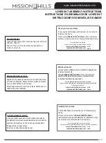 Предварительный просмотр 3 страницы Mission Hills LOVESEAT Assembly Instructions