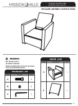 Mission Hills RECLINER Assembly Instructions предпросмотр