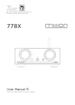 Предварительный просмотр 1 страницы Mission 778X User Manual