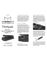 Mission Pigtronix User Manual preview