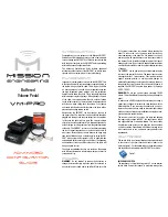 Preview for 1 page of Mission VM-PRO Configuration Manual