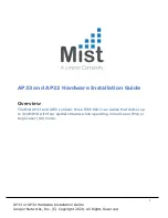 Preview for 1 page of Mist AP32 Hardware Installation Manual