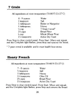 Preview for 23 page of Mister Loaf HB211 Instruction Manual & Recipes