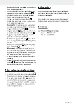 Preview for 29 page of Mistral 352136_2007 Assembly, Operating And Safety Instructions