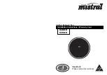 Preview for 1 page of Mistral 6200-0 Installation Instructions/Warranty Card