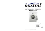 Preview for 1 page of Mistral BTDG7W Installation & Operation Instructions